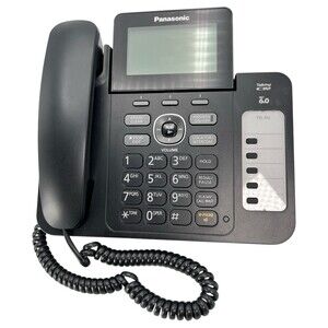 Panasonic Corded Telephone Answering Machine Speaker Phone Speed Dial BK Working